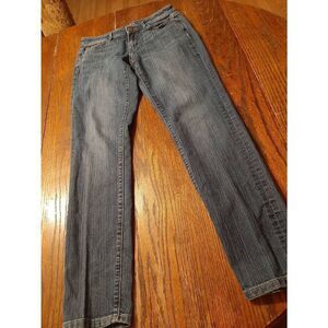 Size 2 Loft Outlet Curvy Skinny Denim Blue Jeans Casual Pants with Pockets